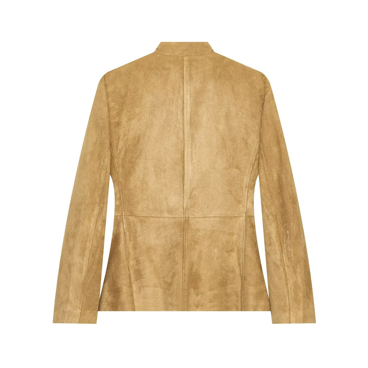 Pocket flap suede texture buckle jacket